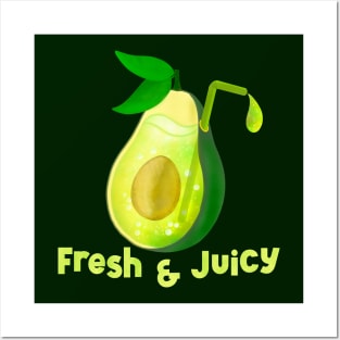 Fresh and Juicy Avocado Posters and Art